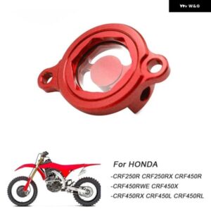 オートバイ バイク リア エンジン オイル フィルター カバー パーツ ホンダ CRF250R CRF250RX 2019-2023 CRF450X