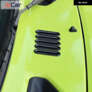 ABS製 車用 エアインレット アウトレット ベント 吸気 デコレーション リング カバー ステッカー トリム スズキ ジムニー 2019+ 車内アクセサリー - Chrome