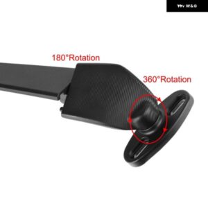 ホンダ カワサキ NINJA スズキ ヤマハ ドゥカティ 調整可能回転式バックミラー オートバイ バイク ミラー カスタム 風防 1ペア - QX-1367-2　Black