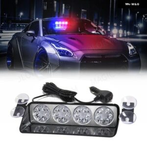 24 LED 車用ストロボ ハザード灯 緊急点滅ランプ 自動点滅灯 車両 トラック オートバイ バイク 赤 青 防水 12-24V 60W