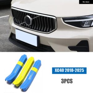 ボルボ S60 S90 XC40 XC60 XC90V 60V 90 グリル 装飾 ストリップカーアクセサリーカースタイリング カスタムパーツ アクセサリー 交換用部 - xc40