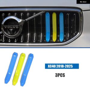 ボルボ S60 S90 XC40 XC60 XC90V 60V 90 グリル 装飾 ストリップカーアクセサリーカースタイリング カスタムパーツ アクセサリー 交換用部 - xc403