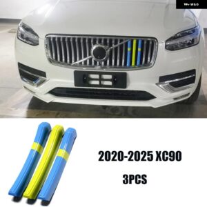 ボルボ S60 S90 XC40 XC60 XC90V 60V 90 グリル 装飾 ストリップカーアクセサリーカースタイリング カスタムパーツ アクセサリー 交換用部 - xc90 2020-2025