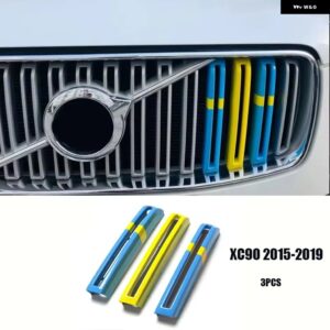 ボルボ S60 S90 XC40 XC60 XC90V 60V 90 グリル 装飾 ストリップカーアクセサリーカースタイリング カスタムパーツ アクセサリー 交換用部 - xc90 2015-2019