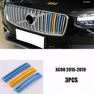 ボルボ S60 S90 XC40 XC60 XC90V 60V 90 グリル 装飾 ストリップカーアクセサリーカースタイリング カスタムパーツ アクセサリー 交換用部 - xc90 2015-20197