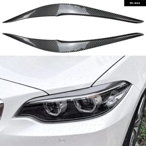 BMW ヘッドライト ランプ アイブロウカバー トリム 自動 蓋アイブロウ F87 M2 F22 F23 220I 228I 230I M235I M240I 2014-2022 カスタムパー - Carbon Fiber