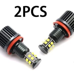 BMW 2P 240W 6000K ランプ LED エンジェルアイズマーカー 電球 E81 E82 E87 E88 E90 E92 M3 E93 E60 E70 X5 E71 X6 X6M E89 Z4 2007-UP カ - 2 pieces