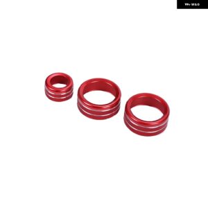 BMW 1 2 3 4シリーズ F30 F34 F46 GT X1 F47 F48 エアコンボリュームスイッチノブ 装飾 リングインテリアアクセサリー カスタムパーツ アク - red
