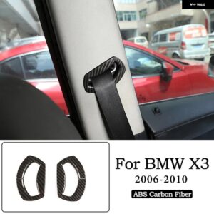 BMW X3 E83 ABS クローム/カーボン車内ドアボウルカバー トリム ステッカー カーアクセサリー内装 カスタムパーツ アクセサリー 交換用部品 - 9