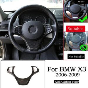 BMW X3 E83 ABS クローム/カーボン車内ドアボウルカバー トリム ステッカー カーアクセサリー内装 カスタムパーツ アクセサリー 交換用部品 - 3