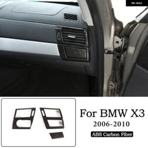 BMW 2006-2010 X3 E83 ABS カーボンパターンインナードアボウルカバー ガラスリフティングフレームインテリアアクセサリー カスタムパーツ - 5