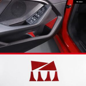 BMW レッドソフトカーボン 2シリーズ F44 2020-2023 カーセンターコンソール ギアシフトパネル内側ドアハンドルカバー トリム ステッカー - 12