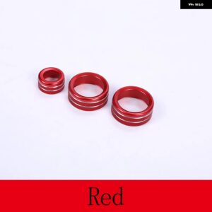 BMW 1 2 3 4シリーズ F30 F34 F46 GT X1 X2 F47 F48 エアコンノブオーディオボリュームコントロールボタンサークル 装飾 トリム カバー カ - White