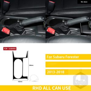 スバル フォレスター 2013-2018 カーアクセサリープラスチックピアノブラックインテリア中央制御ギアトリム ステッカー カスタムパーツ ア - rhd