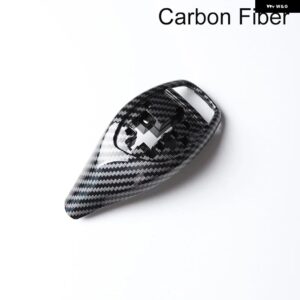 BMW カーボン ギアノブ シフトレバー カバー 交換用 LHD RHD スポーツ F30 F31 F10 F32 F33 F34 F06 F12 F25 F26 13-17 カスタムパーツ - carbon fiber