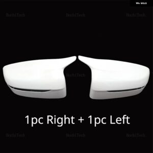 BMW ホワイトカーボンブラックサイドウイングバックミラー カバー キャップ G11 G12 G14 G15 G16 G22 G23 G24 G30 G31 G38 G20 G28 カスタ - 1 Pair White