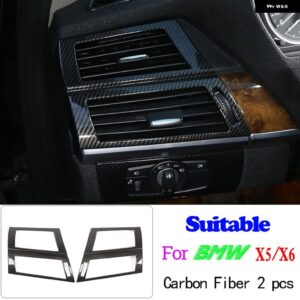 BMW ABS カーボン X5 E70 X6 E71 2008-2013 インテリアキット ダッシュボードコンソール ギアシフトパネル 装飾 カバー トリム ステッカー - 5