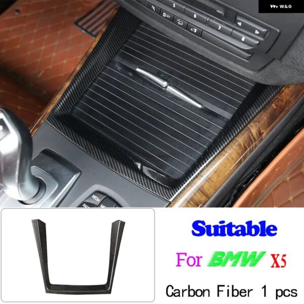 BMW ABS カーボン X5 E70 X6 E71 2008-2013 インテリアキット ダッシュボードコンソール ギアシフトパネル 装飾 カバー トリム ステッカー - Color Name