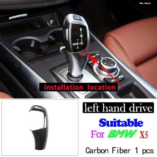 BMW ABS カーボン X5 E70 X6 E71 2008-2013 インテリアキット ダッシュボードコンソール ギアシフトパネル 装飾 カバー トリム ステッカー - Color Name