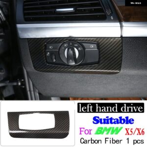BMW ABS カーボン X5 E70 X6 E71 2008-2013 インテリアキット ダッシュボードコンソール ギアシフトパネル 装飾 カバー トリム ステッカー - 1