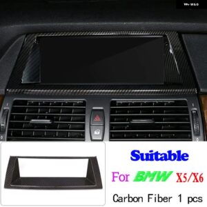 BMW ABS カーボン X5 E70 X6 E71 2008-2013 インテリアキット ダッシュボードコンソール ギアシフトパネル 装飾 カバー トリム ステッカー - 3