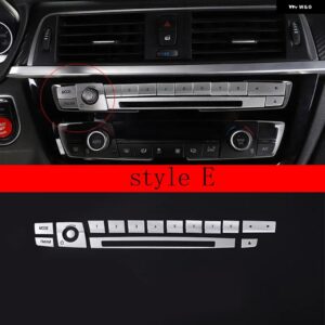 BMW 3 4シリーズ 3GT F30 F32 F33 F36 2013-2019 中央制御空調ボタン 装飾 ステッカー カーアクセサリー カスタムパーツ アクセサリー 交換 - Style E