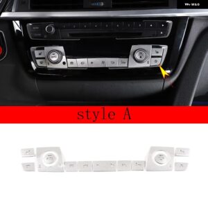 BMW 3 4シリーズ 3GT F30 F32 F33 F36 2013-2019 中央制御空調ボタン 装飾 ステッカー カーアクセサリー カスタムパーツ アクセサリー 交換 - Style A