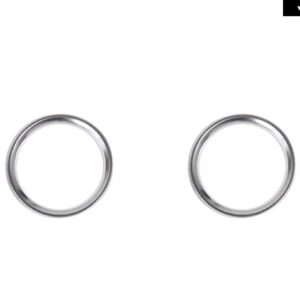ランドローバー ディスカバリー スポーツ 2015 2016 アクセサリードアスピーカーリングトリム ステッカー ABS マットクロームカースタイリン - 2pcs