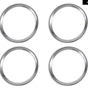 ランドローバー ディスカバリー スポーツ 2015 2016 アクセサリードアスピーカーリングトリム ステッカー ABS マットクロームカースタイリン - 4pcs