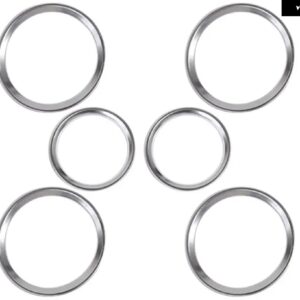 ランドローバー ディスカバリー スポーツ 2015 2016 アクセサリードアスピーカーリングトリム ステッカー ABS マットクロームカースタイリン - 6pcs
