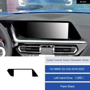 BMW Z4 G29 2019 2020 2121 2022 カーボンインテリアカーセンターコンソール 画面 装飾 ステッカー フレームトリム ストリップカバー カス - 21C RHD