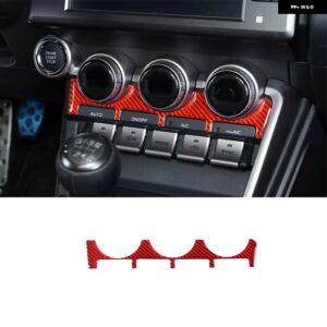 スバル 2022 BRZ ソフトカーボンレッドカースタイリング センターコンソール ダッシュボード 装飾 フレームステッカー インテリアアクセサ - 6