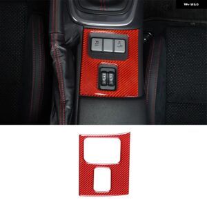 スバル 2022 BRZ ソフトカーボンレッドカースタイリング センターコンソール ダッシュボード 装飾 フレームステッカー インテリアアクセサ - 9