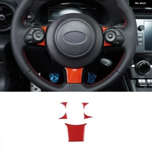 スバル 2022 BRZ ソフトカーボンレッドカースタイリング センターコンソール ダッシュボード 装飾 フレームステッカー インテリアアクセサ - 10