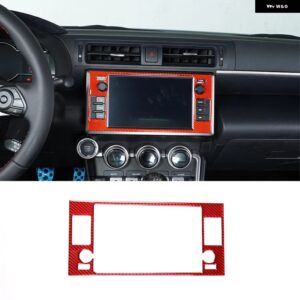 スバル 2022 BRZ ソフトカーボンレッドカースタイリング センターコンソール ダッシュボード 装飾 フレームステッカー インテリアアクセサ - 11