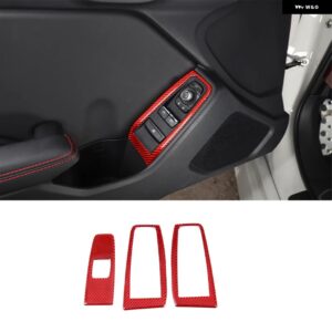 スバル 2022 BRZ ソフトカーボンレッドカースタイリング センターコンソール ダッシュボード 装飾 フレームステッカー インテリアアクセサ - 14