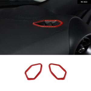 スバル 2022 BRZ ソフトカーボンレッドカースタイリング センターコンソール ダッシュボード 装飾 フレームステッカー インテリアアクセサ - 2