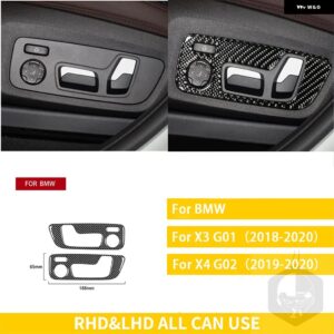 BMW X4 G02 2019 2020 X3 G01 2018-2020 G08 アクセサリーカーボンインテリアドアハンドルパネルトリム ステッカー 装飾 カスタムパーツ ア - 18