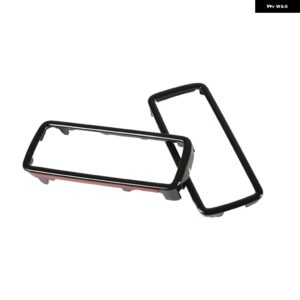 ランドローバー ABS のトレーラーフック穴フレームカバー 装飾 トリム ディフェンダー 90 110 130 2020-2024 カーアクセサリー カスタムパ - black