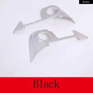ランドローバー ステアリングホイール カバー トリム ステッカー ディスカバリー 4 LR4 RR スポーツ 10-13 フリーランダー 2 2013-2015 カー - Silver