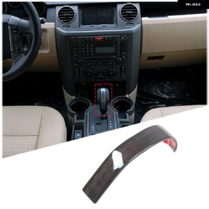 ランドローバー ディスカバリー 3/4 LR3 LR4 2004-2012 ABS カーボン/マットブラックギアシフトヘッドカバー ステッカー 自動 カスタムパー - 1pcs Black grain