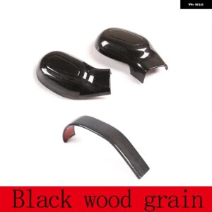 ランドローバー ディスカバリー 3/4 LR3 LR4 2004-2012 ABS カーボン/マットブラックギアシフトヘッドカバー ステッカー 自動 カスタムパー - 3pcs Black grain