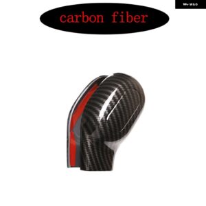 ランドローバー ディスカバリー 3/4 LR3 LR4 2004-2012 ABS カーボン/マットブラックギアシフトヘッドカバー ステッカー 自動 カスタムパー - 2PCS Carbon fiber