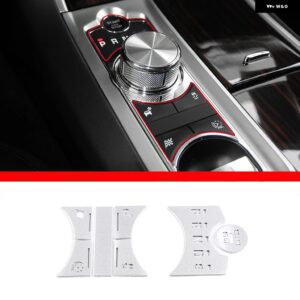 ジャガー 2012-2015 XF 中央制御エアコンマルチメディアボタンステッカー インテリアアクセサリー カスタムパーツ アクセサリー 交換用部 - style 6