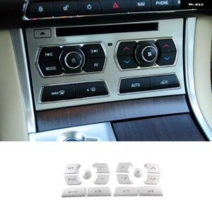 ジャガー 2012-2015 XF 中央制御エアコンマルチメディアボタンステッカー インテリアアクセサリー カスタムパーツ アクセサリー 交換用部 - Style 1