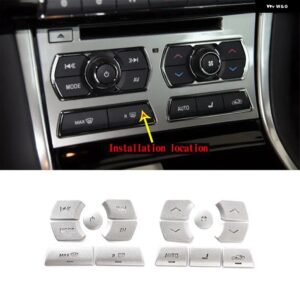 ジャガー 2012-2015 XF 中央制御エアコンマルチメディアボタンステッカー インテリアアクセサリー カスタムパーツ アクセサリー 交換用部 - style 2