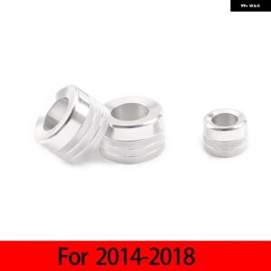 BMW レッド/ X5 X6 E70 E71 F15 F16 2008-18 車内エアコン音量調整ノブカバー トリム カーアクセサリー カスタムパーツ アクセサリー 交換 - Silver 2014-2018