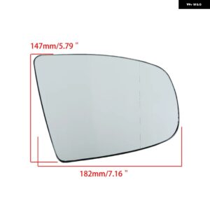 BMW サイドリアビューミラー 加熱ドアミラー ガラスバッキングプレート付き X5 E70 LCI 2007-13 カスタムパーツ アクセサリー 交換用部品 - 1PC Right