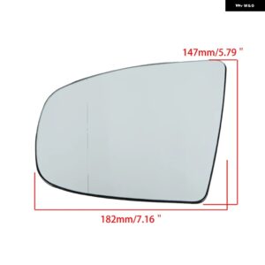 BMW サイドリアビューミラー 加熱ドアミラー ガラスバッキングプレート付き X5 E70 LCI 2007-13 カスタムパーツ アクセサリー 交換用部品 - 1PC Left