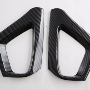スバル クロストレック インプレッサ 2023 2024 カーボンスタイル リアリフレクター フォグライト ランプ カバー トリム ベゼル フレ - Carbon　fiber　style